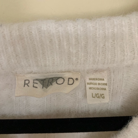 Fluffy White Sweater - Picture 2 of 8